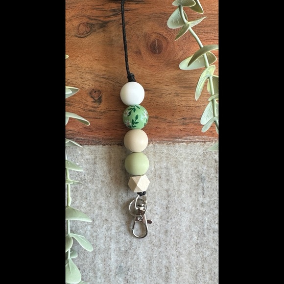 Silicone bead lanyards with clasp - Picture 5 of 8